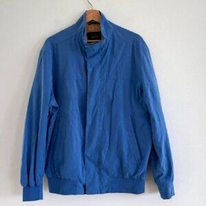 Paul & Shark blue bomber yacht jacket striped lining made in Italy medium